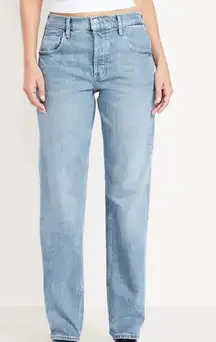 Old Navy Mid-Rise Slouchy Straight Jeans