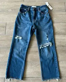 Abercrombie and Fitch The Ankle Straight Ultra High Rise Jeans Size: 27 Short