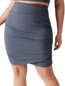 Athleta Womens Transcend Skort Granite Blue Size Small Athleisure Workout Travel