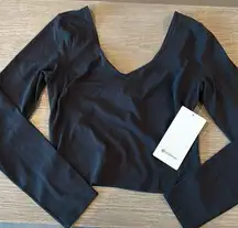 Lululemon Align Long Sleeve Shirt Black size 8 NEW WITH TAGS 🖤