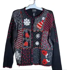 Vintage Designers Originals Studio‎ Christmas Cardigan Sweater AS IS