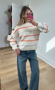 Amazon striped knit sweater 