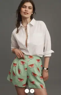 Anthropologie Hutch Printed Pleated Shorts