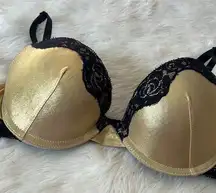 Gold shimmer bra