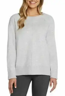 Max & Mia Gray Crew Neck Front Seam Sweater (M)