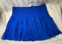 Hollister Pleated Cobalt Blue Women’s Junior Short Skirt Size Large EUC