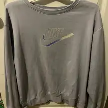 Nike Periwinkle XL Fleece Club Lightweight Sweatshirt