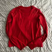 Lululemon swiftly tech long sleeve race length size 10