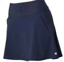 Puma Solid Navy Blue Woven Skort Sz XXL 2XL Golf Tennis Like New PWRSHAPE