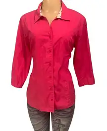 Christopher Banks Sz L Petite Women Button Down