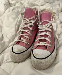 Pink Converse Sneakers Platform