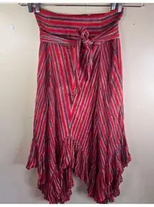 Free People  One Womens Giselle Boho Convertible Skirt Size Medium Vintage Maxi