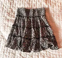 American Eagle Floral Ruffle Tiered Mini Skirt Size XS