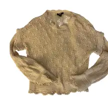 Paige Crochet Knit Sweater – Size M (US 6/8)