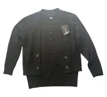 T-C Fashion Black Crew Neck Long Sleeve Sweater Women’s Size‎ M
100% Acrylic