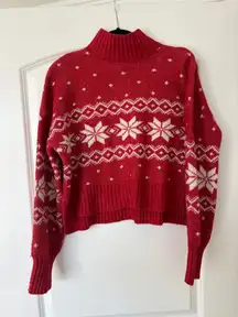 Pink Rose Holiday Sweater