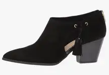 Eli Leather Suede Black Booties