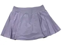 Lululemon Side Pleat HR Tennis Skirt Skort Light Purple Lilac Ether Pickleball