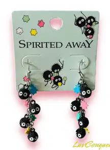 Studio Ghibli Spirited Away Soot Sprites Candy Drop Earrings