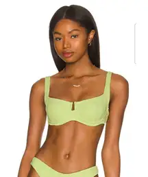 L*Space Camellia Bikini Top in Mojito Green Size Small Underwired NWT