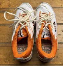 Boombah Molded Cleats Orange White Womens‎ 9.5