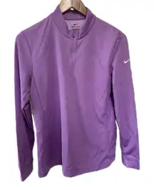 Nike Women's Dri-FIT Standard Fit Quarter Zip Track Pullover Shirt Jacket M
