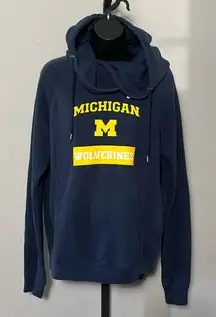 Nike x University of Michigan Wolverines Large Blue Hoodie Pullover