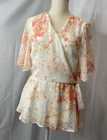 Jun & Ivy Flowy wrap too floral size large