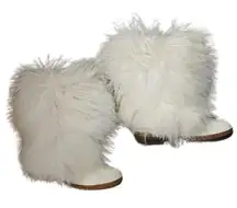 BEARPAW  Boetis Ii Women's Fur Boots White Size 6