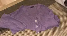 Pretty Little Thing Purple Cardigan Crop