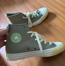 Green Converse High-Top Sneakers