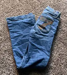 7 For All Mankind Gold Pocket Dojos