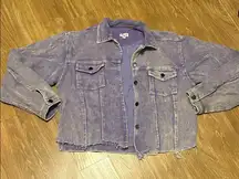 POL Purple Jean Jacket corduroy medium