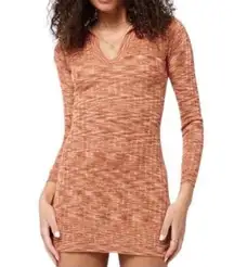 L*space Mini Long sleeve Orange Dress(Size Medium)