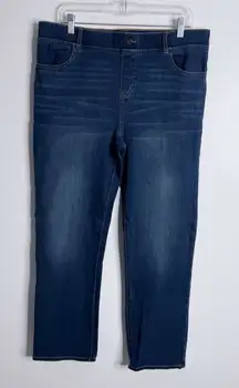 Betabrand Jean Straight Leg X-Large Petite 4 Way Stretch Workwear Casual