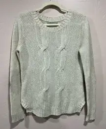 Rubbish Medium Cream Sweater with Elbow Patches