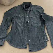 American Eagle denim long sleeve button up