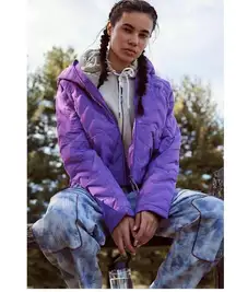 Free People Movement NWT Medium Gettin Lost Packable Puffer Jacket Outdoor Cozy