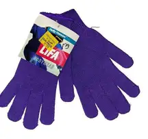 Vtg Helly Hansen Women's Lifa Bodywear Purple Glove Liners, Size Large NWT