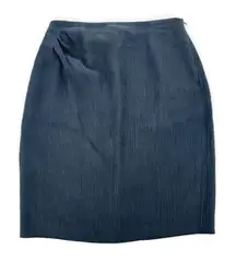 Vintage Giorgio Armani Gray Pencil Skirt Pin Tuck Detail Sz 4‎