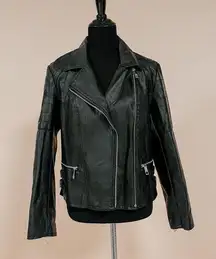 Ana A New Approach Black Faux Leather Jacket