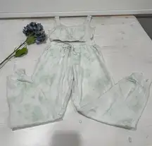 Le Lis Collection‎ Tie Dye Lounge Set Crop Top & Pants Comfy Casual