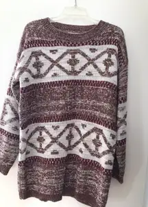 Mislook Patterned Sweater Dress 