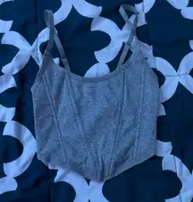 Target Gray Corset Top