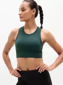 New Athleta S Momentum Flex Ultra Crop Tank Pine Green Small
