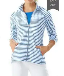 Tommy Bahama
Aruba Zip Front Striped Jacket Sz XS
