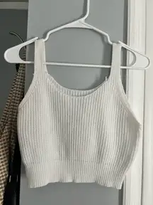 White crochet tank top 