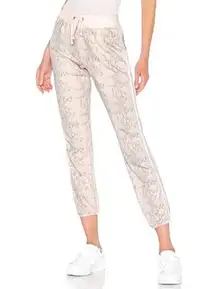 DAVID LERNER Joggers Wome Sz XS Snake Print Elastic Waist Oversized Cottage Boho