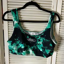 No Fear LG  Green Cotton Sports Bra Bandeau