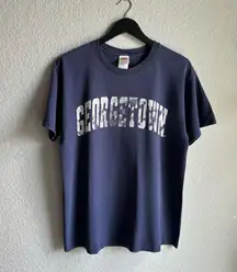 Vintage Georgetown University Navy Blue Tee T-Shirt